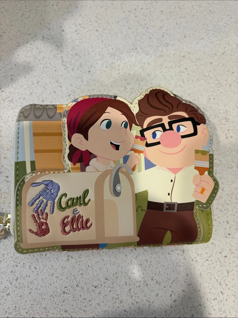 Loungefly Pixar Carl and Ellie Mailbox Backpack and Wallet Set NWT